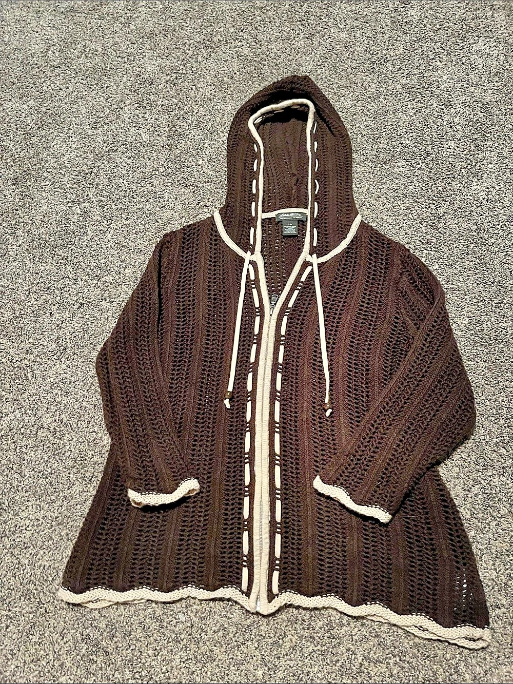 Eddie Bauer Hooded Knit zip-up